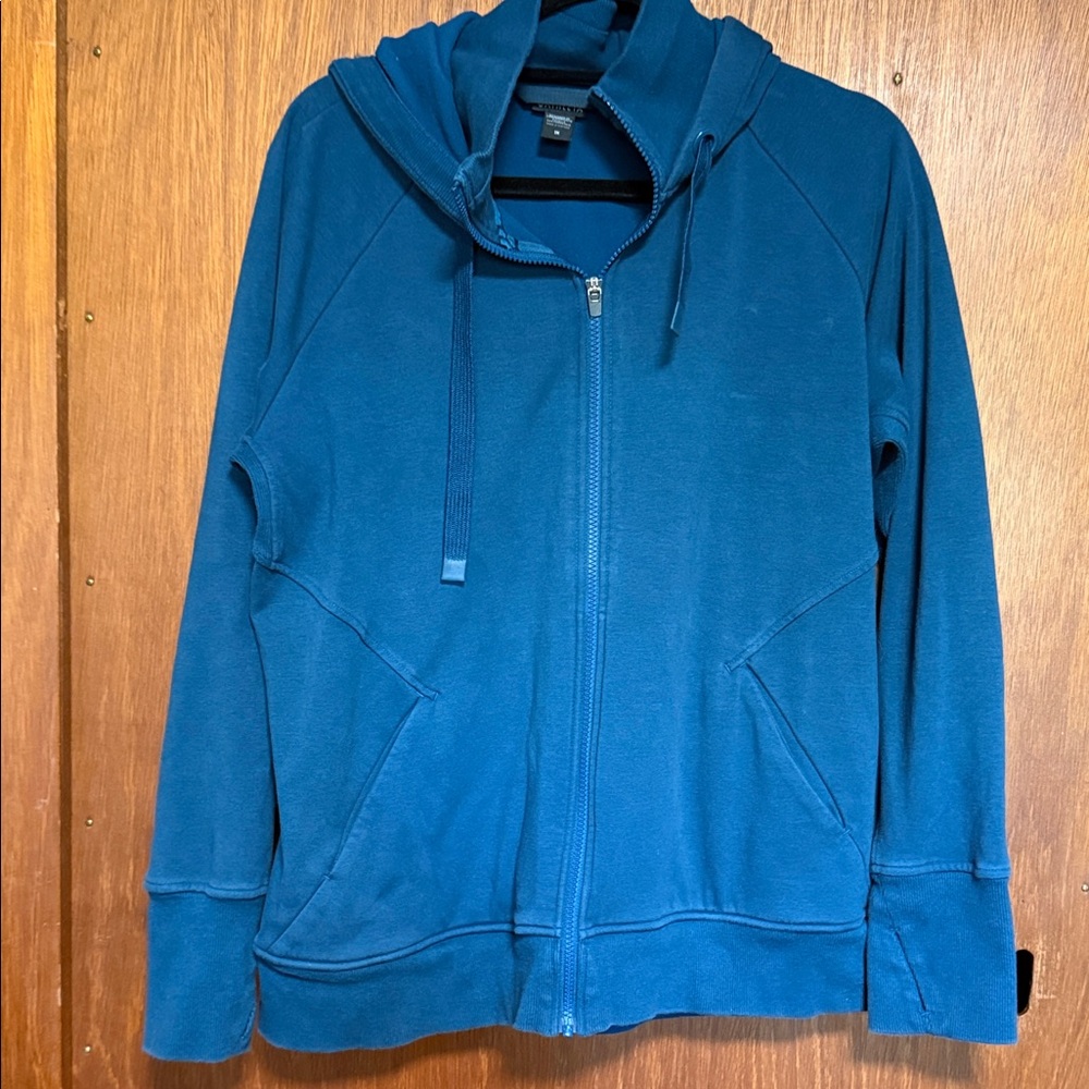 Athleta Teal Zip-Up Jacket